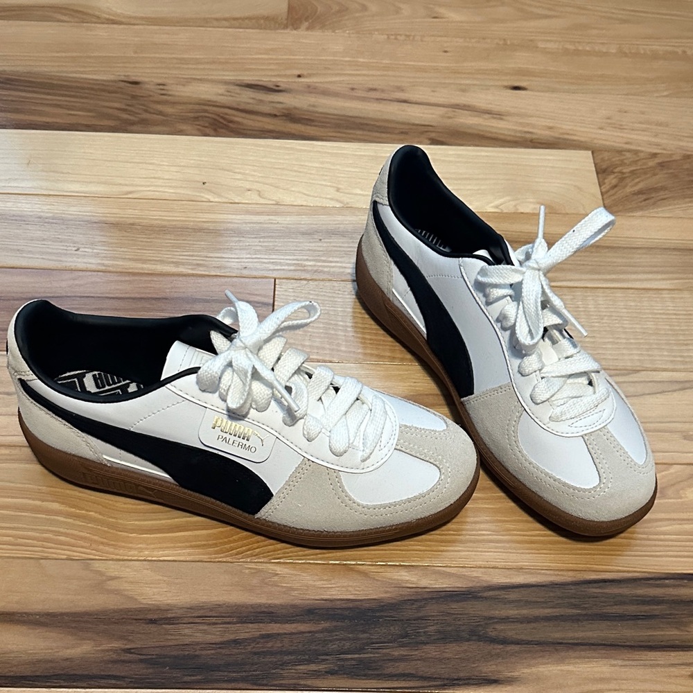 Puma White and Black Casual Shoes